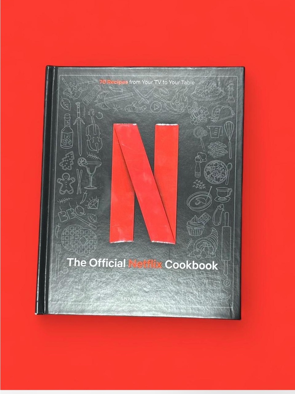 Netflix Cookbook — Black & Red Open Spread